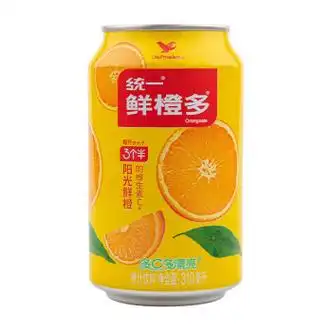 多橙汁金橘柠檬青梅绿茶蜜桃汁易拉罐饮料310ml*24罐整箱 鲜橙多24罐