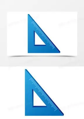 手绘直角三角形免抠元素