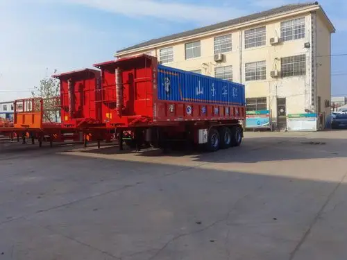 后翻半挂车后翻自卸半挂车9米5后翻半挂车