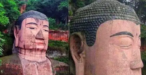 乐山大佛4次闭眼,为什么一个石雕像也会有动作?