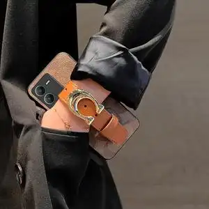 适用于vivos15便携腕带手机壳s12pro保护套s10pro复古风手腕支架s9e真