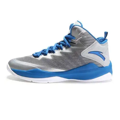 安踏篮球鞋 男运动鞋 2015春夏新款男鞋高帮硬地nba战靴11521391 银色