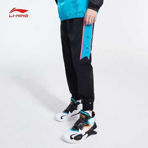 李宁休闲长裤男春季新款韦德系列时尚收口宽松运动裤akxq121