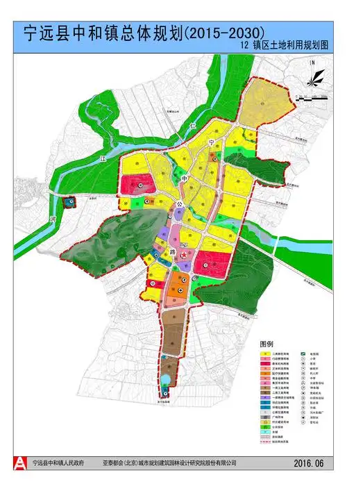 各乡镇土地利用总体规划图