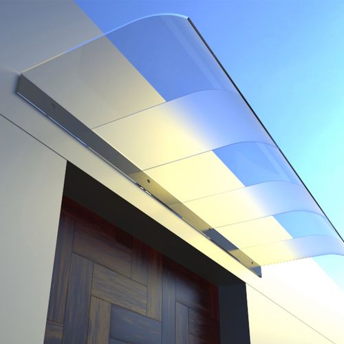 挡雨板雨棚屋檐家l用遮雨棚户外防雨板窗户雨搭阳台雨篷隐形雨棚