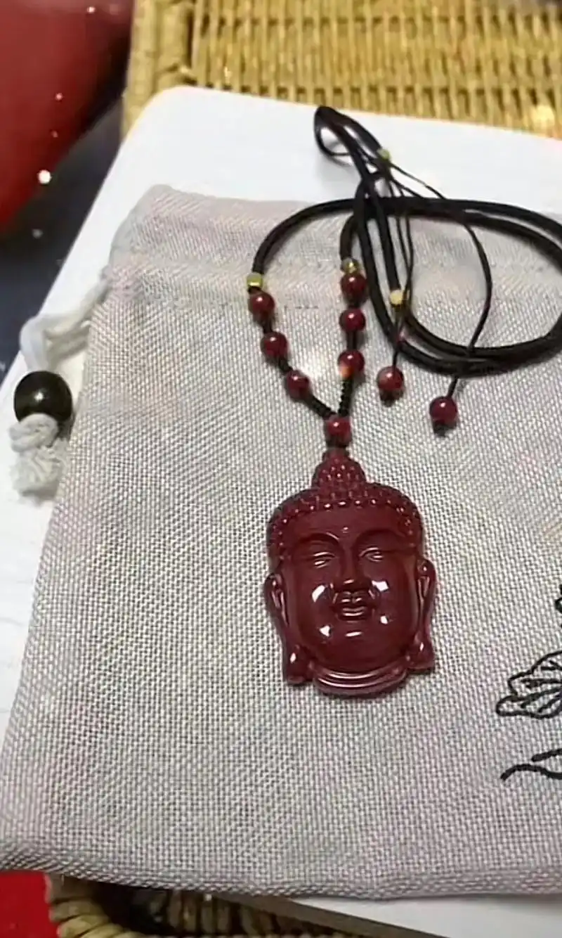 朱砂释迦牟尼佛项链男女本命年大肚佛毛衣链佛公情