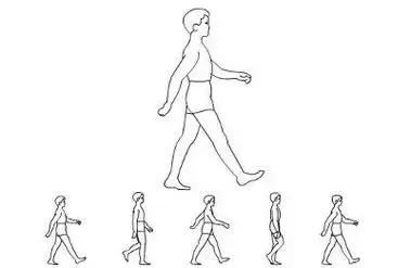 人物走路简笔画