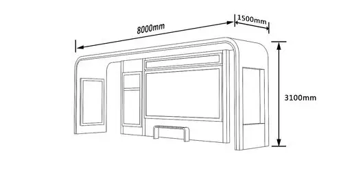候车亭,公交车站台,公交车候车亭 生产厂家