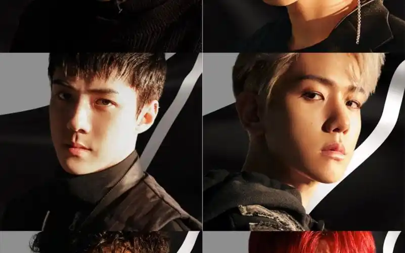 exo 六辑九人预告照