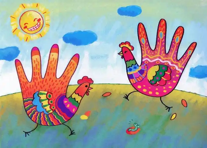 停课不停学系列十五】东方小学在线课堂之创意绘画——有趣的手掌画