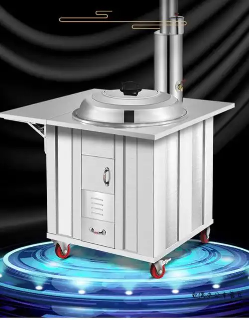 柴火灶家用烧木柴无烟新型节能不锈钢加厚农村户外实用大锅土灶台60cm