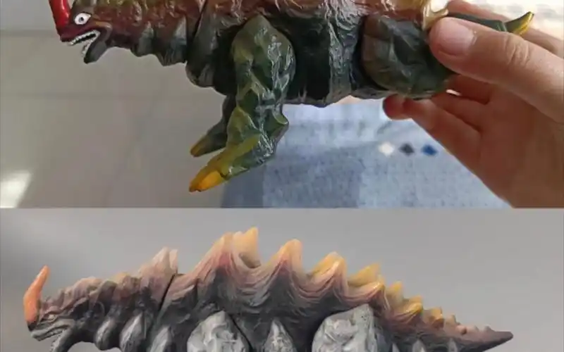 怪兽系列之三如何把9块9包邮的加库玛做成买不起的样子论涂装的重要性