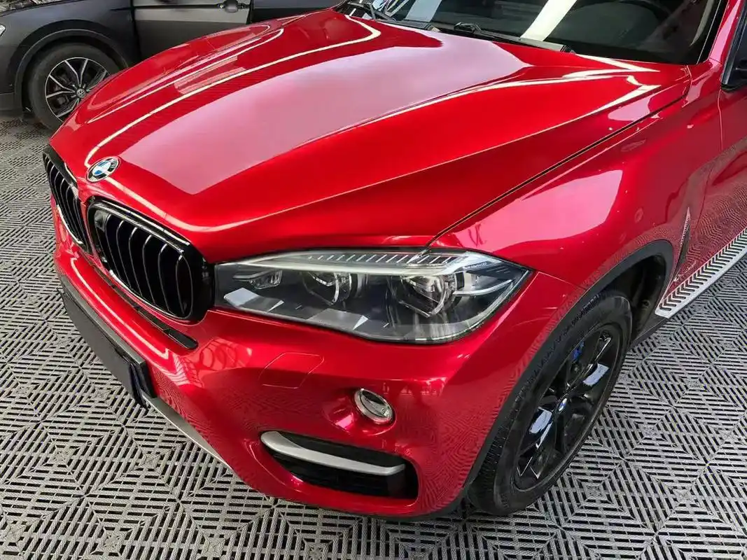 宝马x6改色马自达原厂魂动红