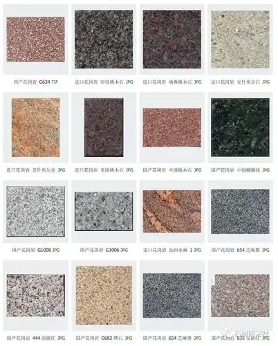 花岗岩是最常见的石材种类,全世界的花岗岩品种估计得有数千种.