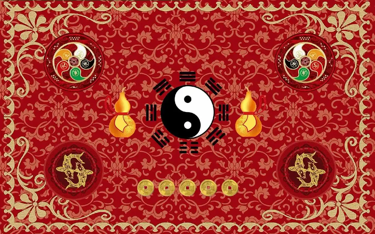 五行八卦地垫亲自设计独一无二图案正规标准的八卦图