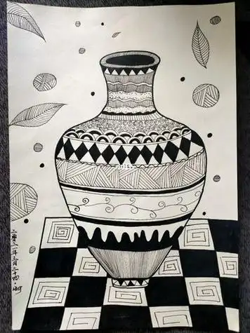 花瓶怎么画花瓶怎么画好看又简单