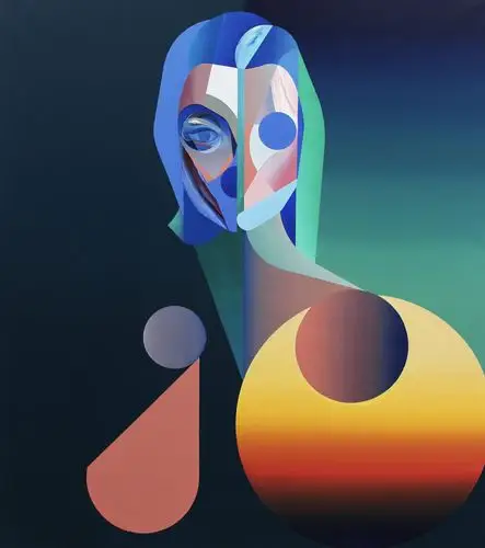 南非艺术家 ryan hewett 带来一组融合了立体主义与现代风格的肖像画