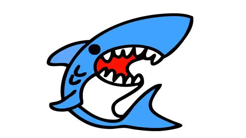 给鲨鱼填充颜色.