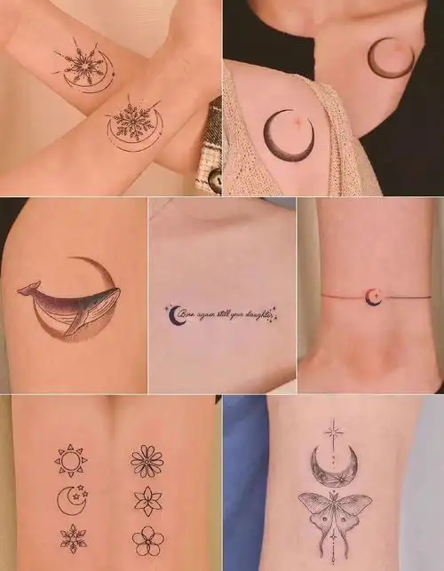 今日纹身图案分享月亮纹身纹身设计