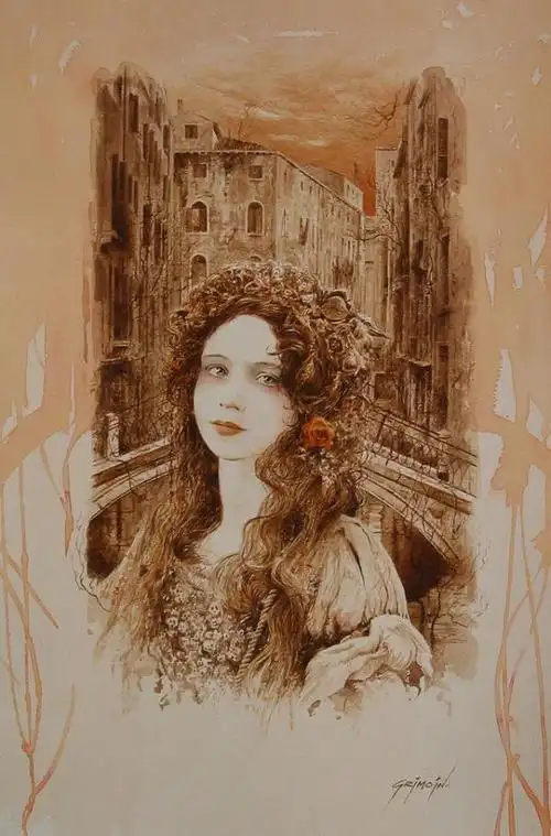 法国画家gillesgrimoin的水彩画作品