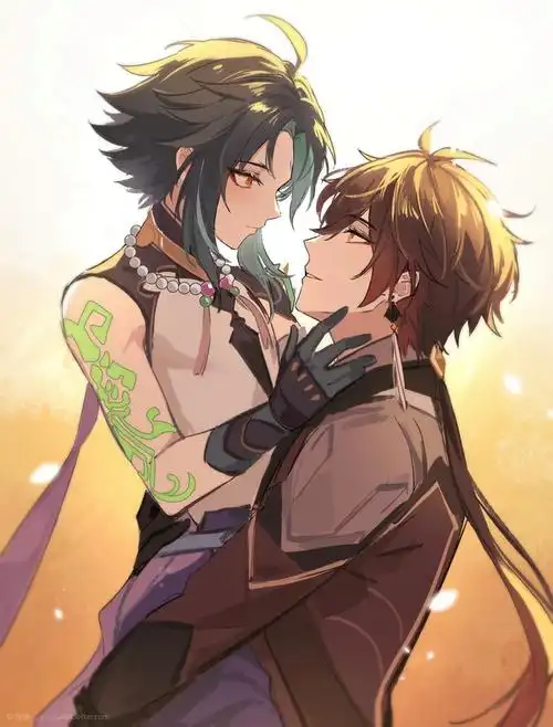 钟离和魈好好磕但是体型真像父子