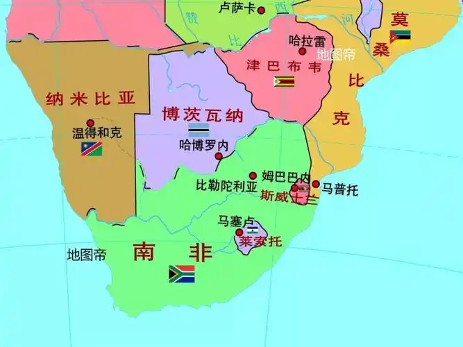 非洲南部除了南非还有哪些国家