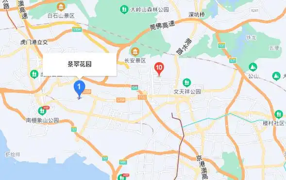 p>景翠花园位于东莞市长安镇长安新区. /p>