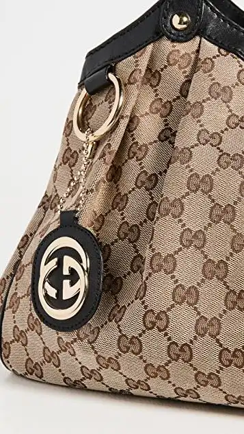 what goes around comes around gucci 黑色帆布包