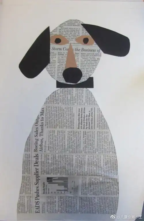 1 / 5  分享一组用旧报纸做出来的拼贴画,很有创意喔!
