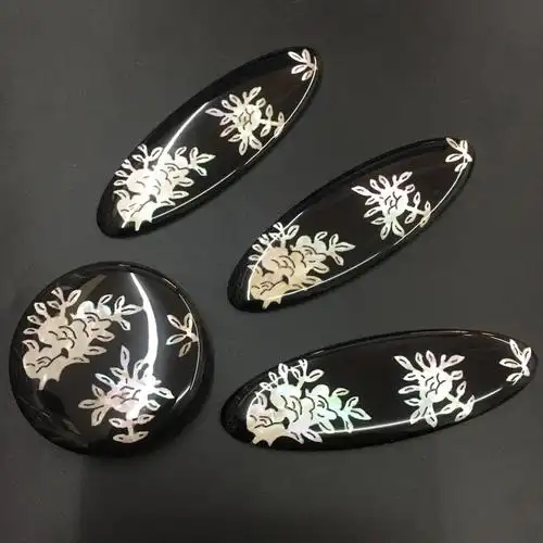 螺钿饰品配件diy装饰发夹配饰贝壳2022彩贝厂家可定头饰贴片