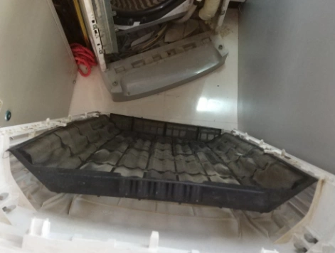 格力立柜式空调的过滤网怎么拆啊