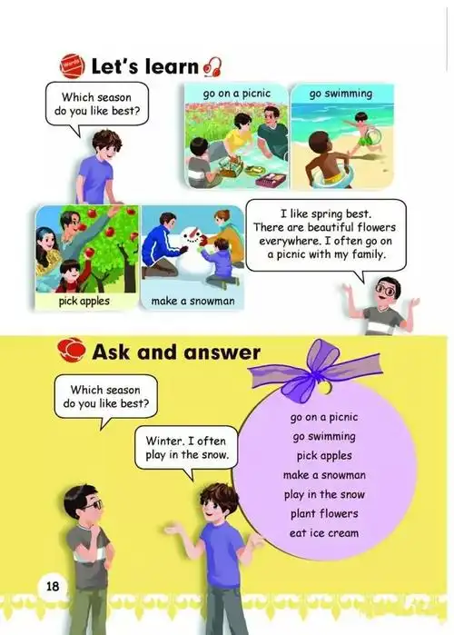 「寒假预习」人教版pep小学英语五年级下册unit2课文听力