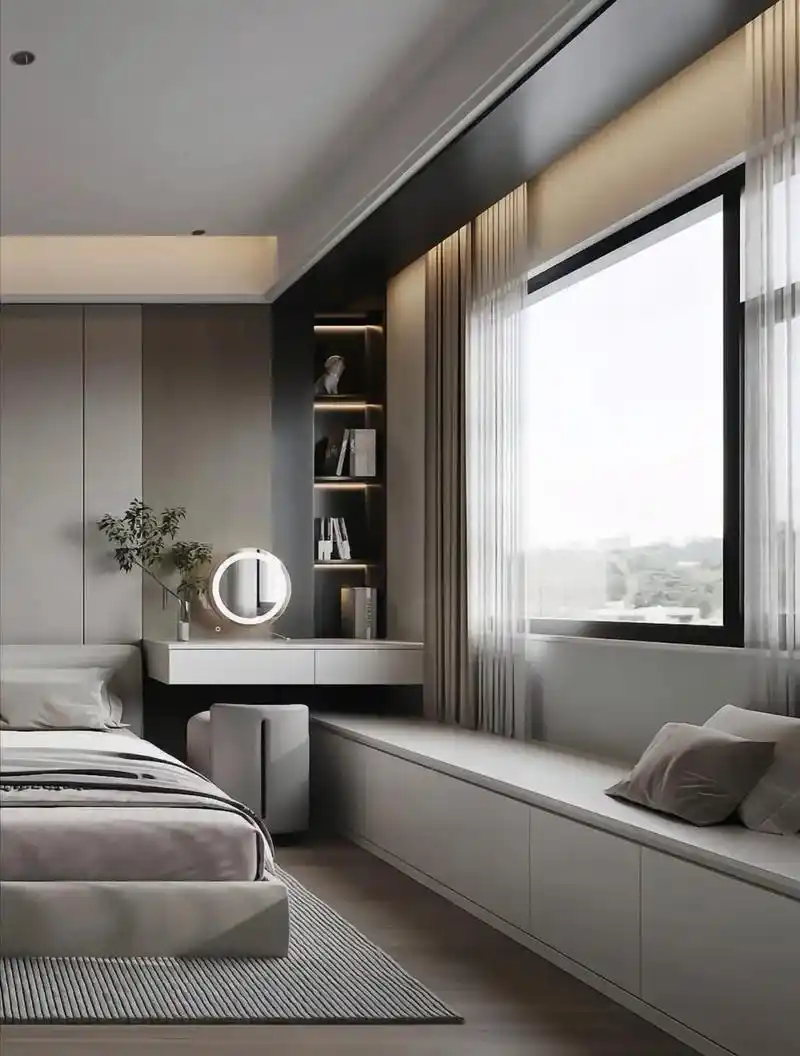 图文掘金计划 #飘窗书桌一体效果图 #泰 - 抖音