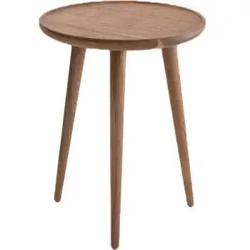 【三脚茶桌】简约现代沙发边几实木茶几客厅小圆桌 ×创木 黑胡桃木