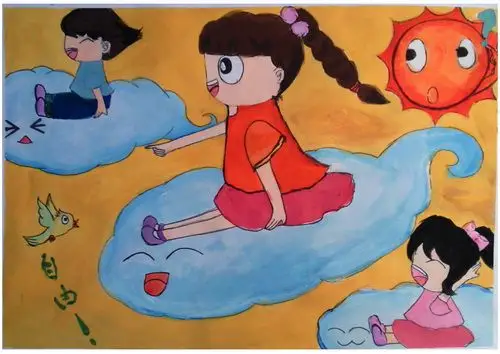 自由/少儿绘画作品/儿童画/网络美术馆_中国少儿美术教育网