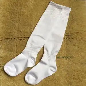 长筒袜女过膝纯白