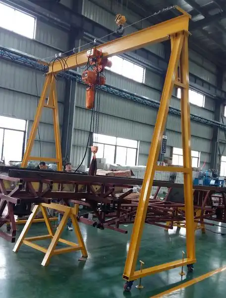 中山环链葫芦龙门架 立柱式悬臂吊 电动葫芦简易式小心升.