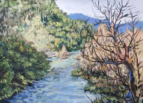 《分宜大岗山系列3》水粉画 姚晓元