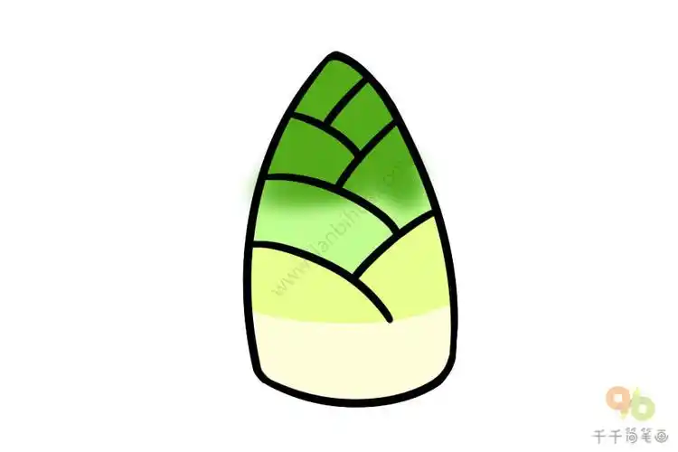 脆脆的竹笋简笔画图片