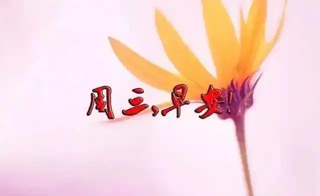 星期三特别漂亮早上好问候图片 最新版微信春天早上好祝福动态图片