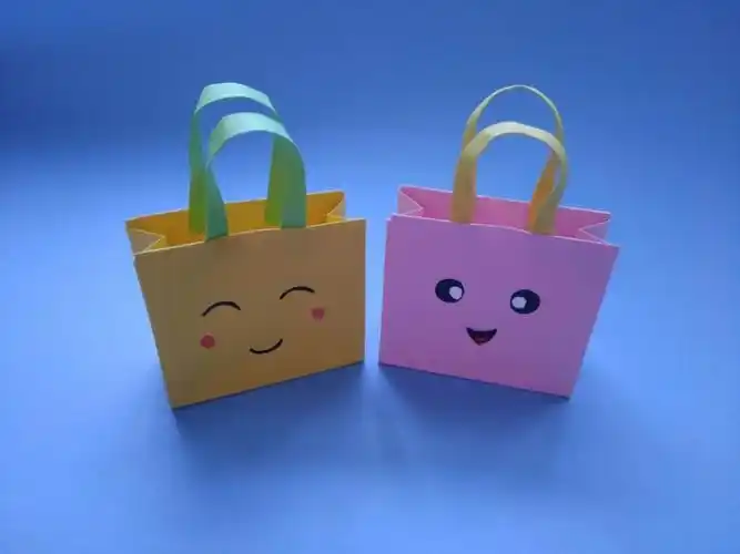 简单漂亮的手提袋一张纸就能做出来创意diy迷你礼品袋