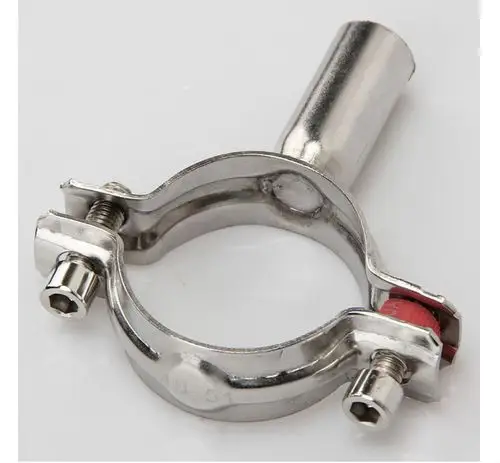 304不锈钢管支架管道固定卡子夹支撑托架卡扣抱箍水管墙码 Φ32-34