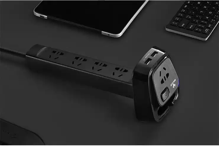 bull公牛桌洞插座带多口usb商务办公桌插排接线板多功能电脑用插线板