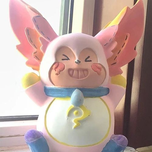 王者荣耀蓝梦奇搪胶娃娃白胚存钱罐diy手工制作儿童玩具生日礼物