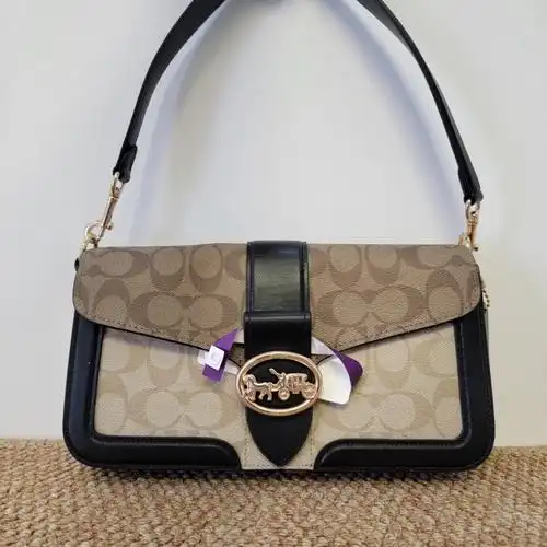 coach/蔻驰酒神包女包正品新款腋下包女士新款印花单肩斜挎手提包支持