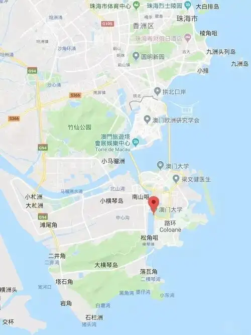 我们每次在学校定位的时候位置处在珠海横琴岛离老澳门城区还是比较远