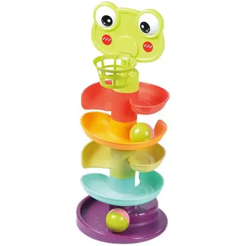 儿童益智投篮轨道转转乐叠叠滚滚球滑球塔早教宝宝1一2岁婴儿玩具