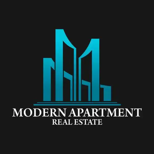 抽象的红色房地产标志矢量设计