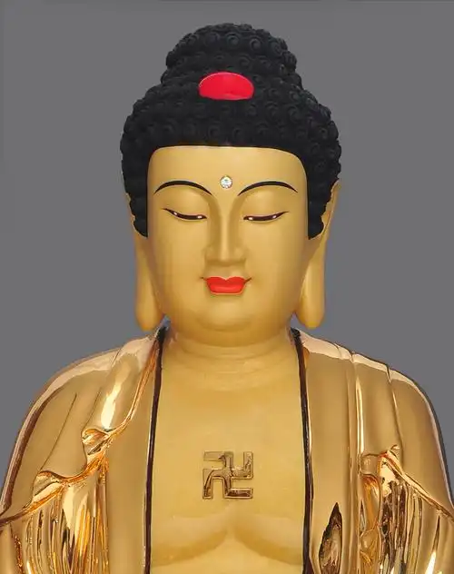 全铜24k鎏金南无阿弥陀佛居家供奉家用佛堂佛教用品佛像摆件 16寸阿