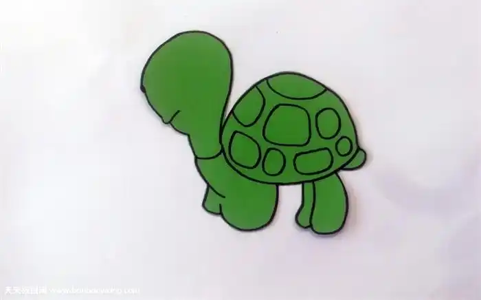 小乌龟剪纸小乌龟剪纸的简单剪法中班剪纸小乌龟儿童剪纸之动物合集
